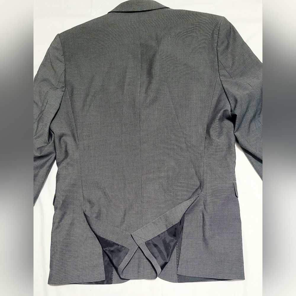H&M Regular Fit Blazer Suit Jacket Men's Size 42R Gray Long Sleeve Notch Lapel - Picture 3 of 7